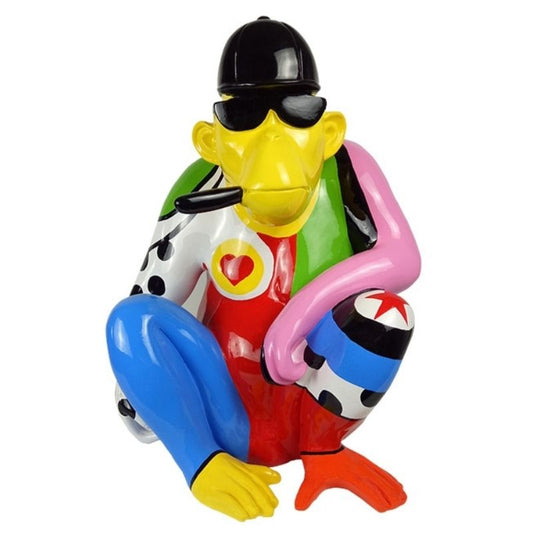 statue-singe-moderne-colore