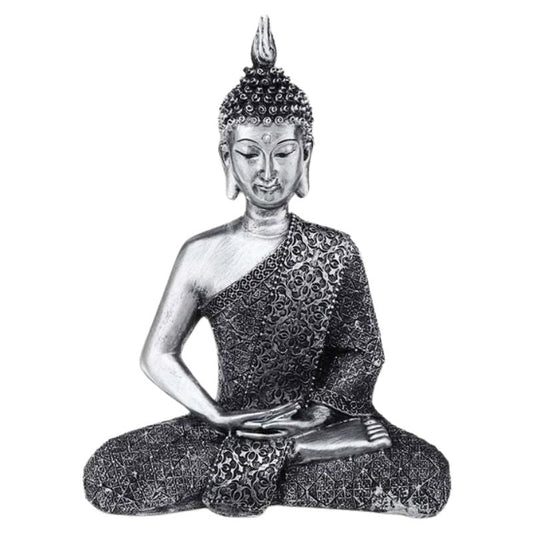 statue-bouddha-argente
