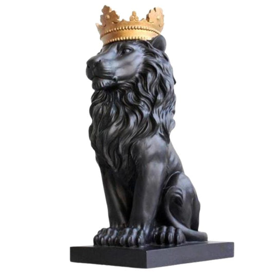 statue-lion-roi-couronne