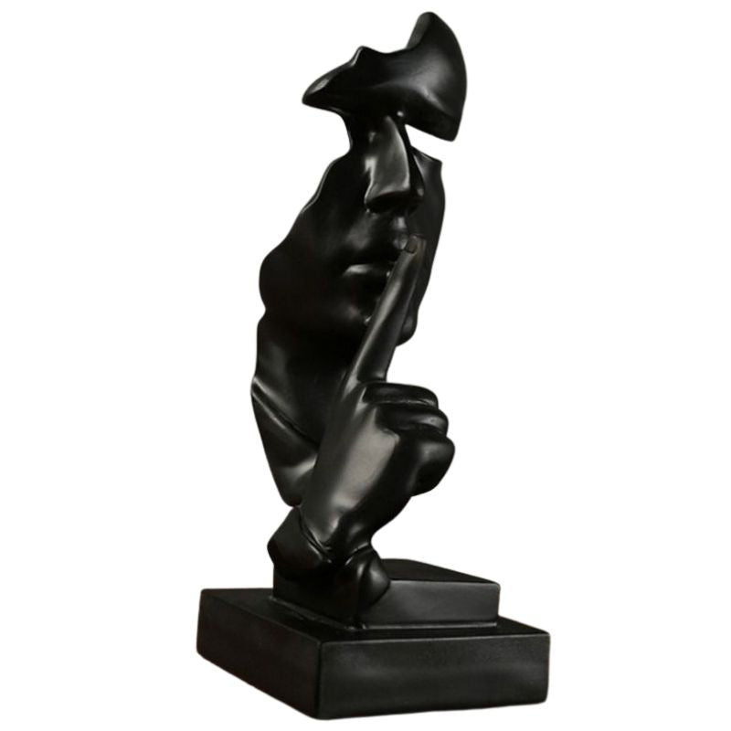 statue-homme-noir-chut