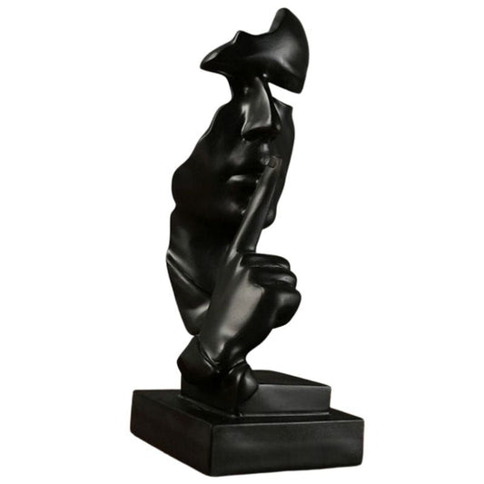 statue-homme-noir-chut