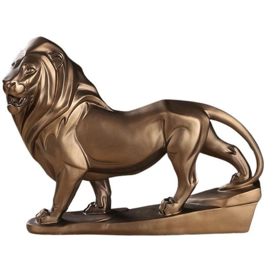 statue-lion-decoration-cuivre