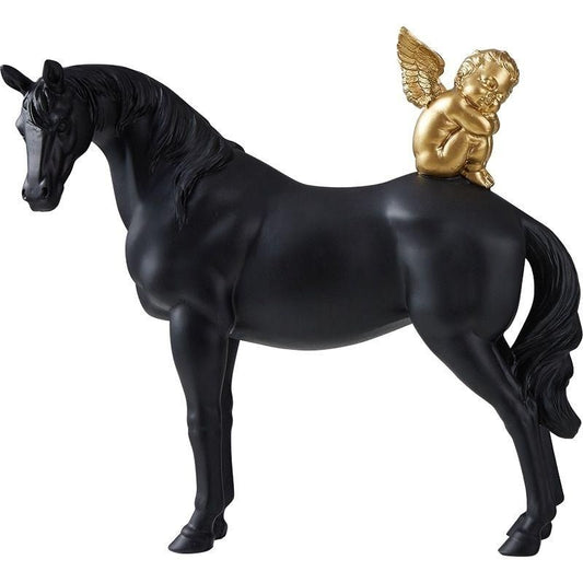 statue-cheval-noir