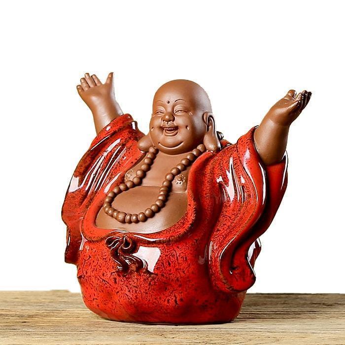 Statue Bouddha Rieur – Bras Levés