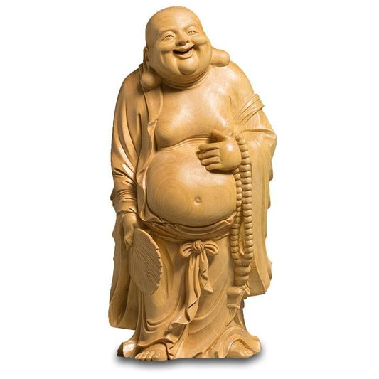 bouddha-rieur-en-bois