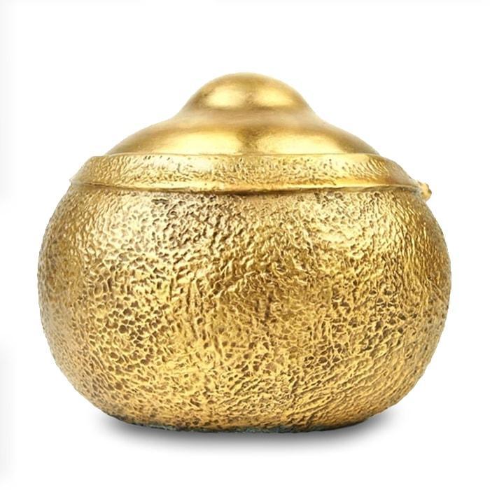 Statue Bouddha Rieur en Laiton – Édition Signature