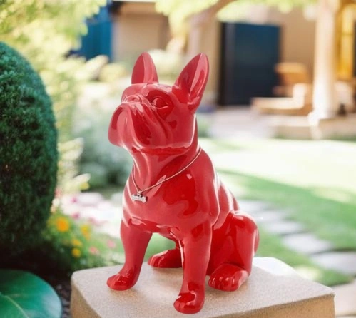 Statue du Bouledogue Rouge – Édition Signature