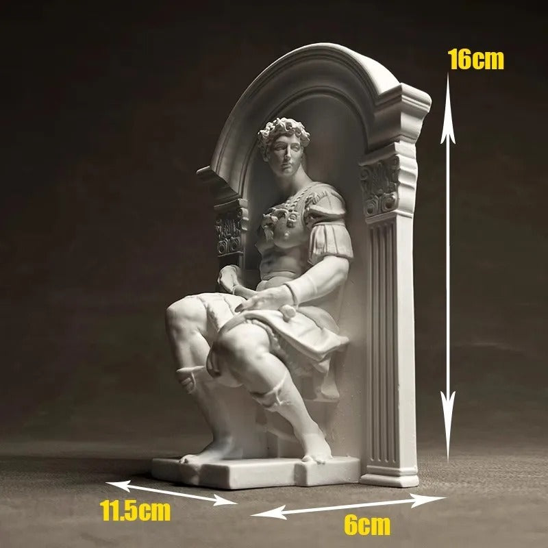 Sculpture Romaine en Plâtre – Finition Blanche