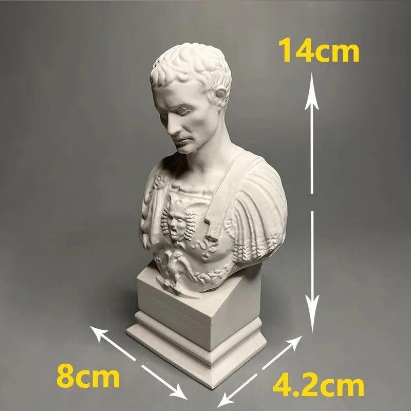 Jules César — Buste en plâtre, Édition Prestige