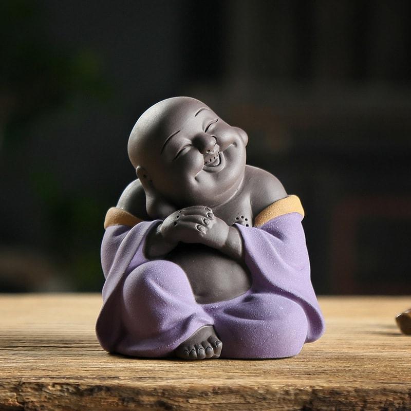 Statue Bouddha Mini Rieur — Édition Signature