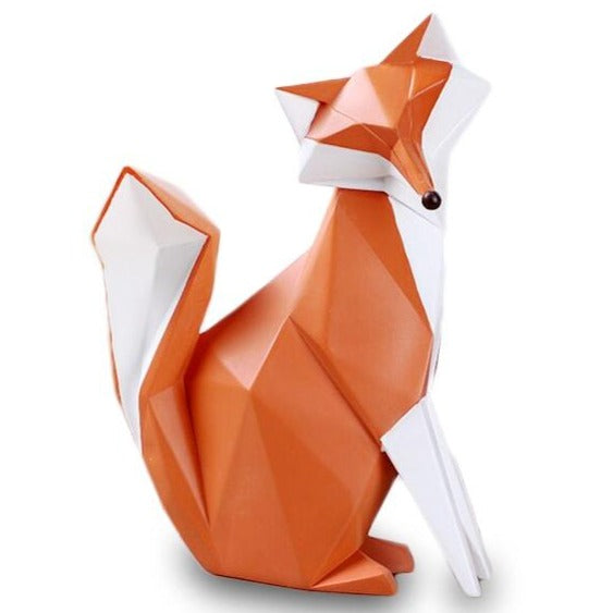 Statue Origami : Renard Family