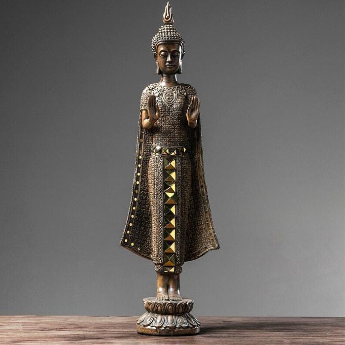 Statue Bouddha et Dieu Hindou — Édition Premium