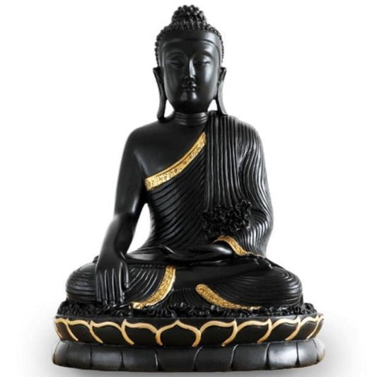 statue-bouddha-assis-noir