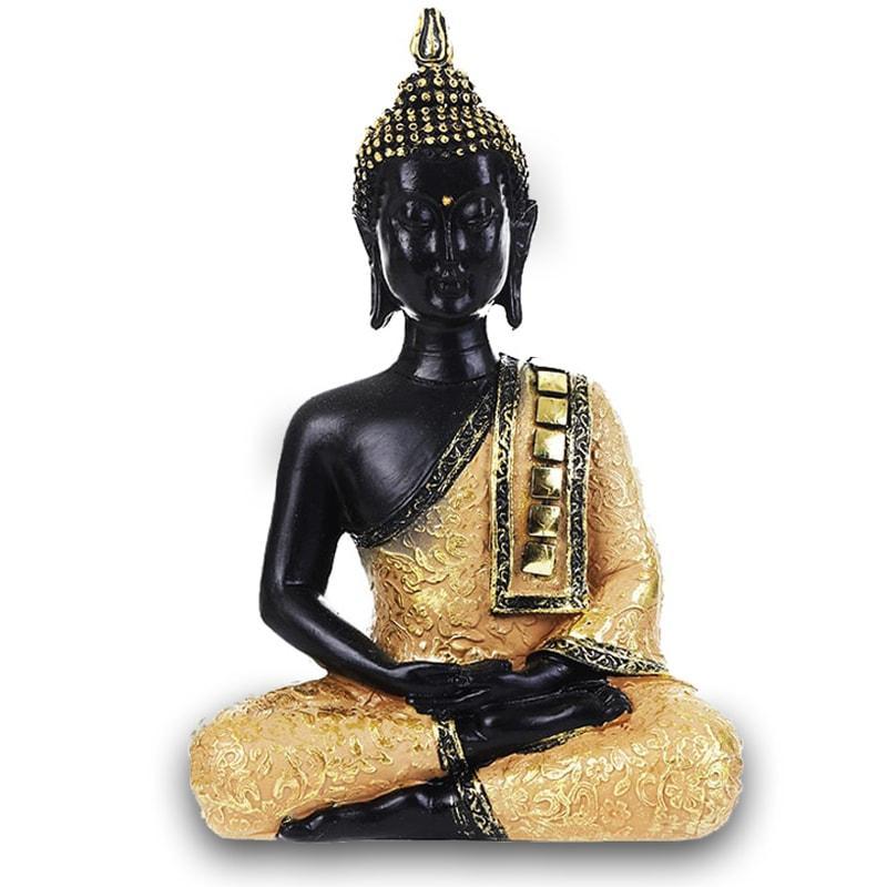 statue-bouddha-penseur-dore