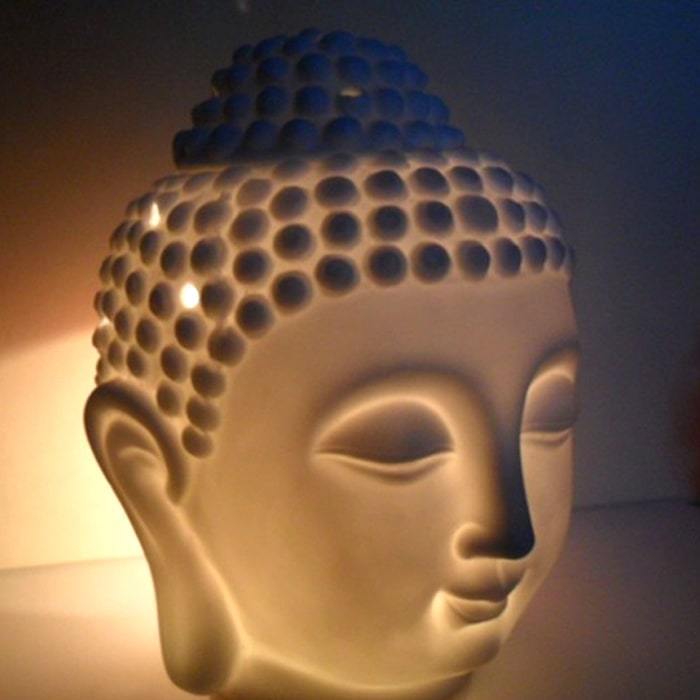 Statue Tête de Bouddha — Jardin Zen