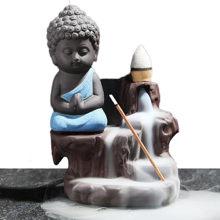 Statue Bouddha & Encens — Collection Signature