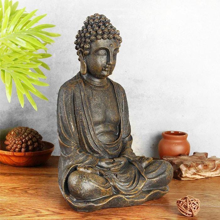 Statue Bouddha Guerrier Sage — Édition Prestige