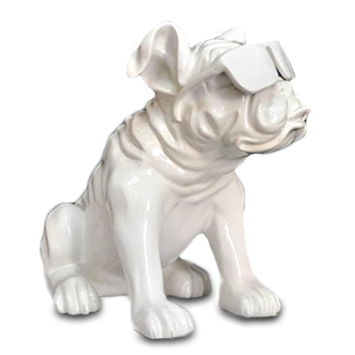 Statue Bouledogue Jaune – Édition Signature