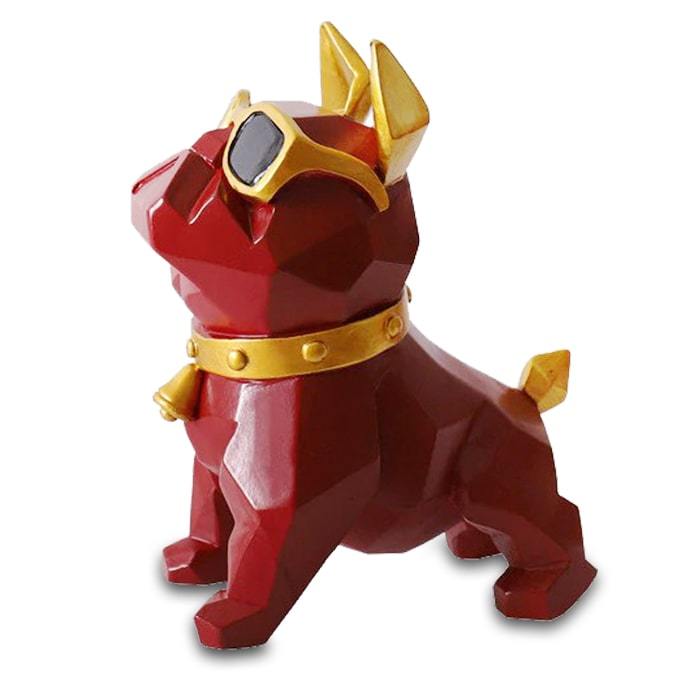 Statue Bouledogue Coloré — Édition Signature