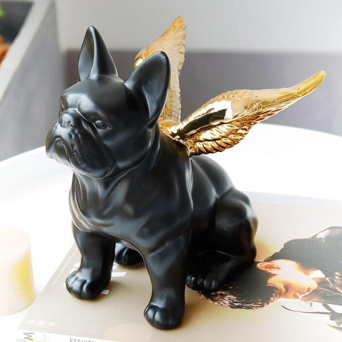 Statue Bouledogue Ailé — Édition Prestige