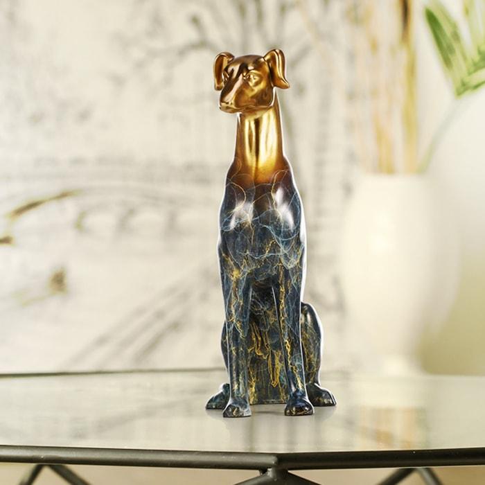 Statue Bronze Chien de Garde — Édition Signature