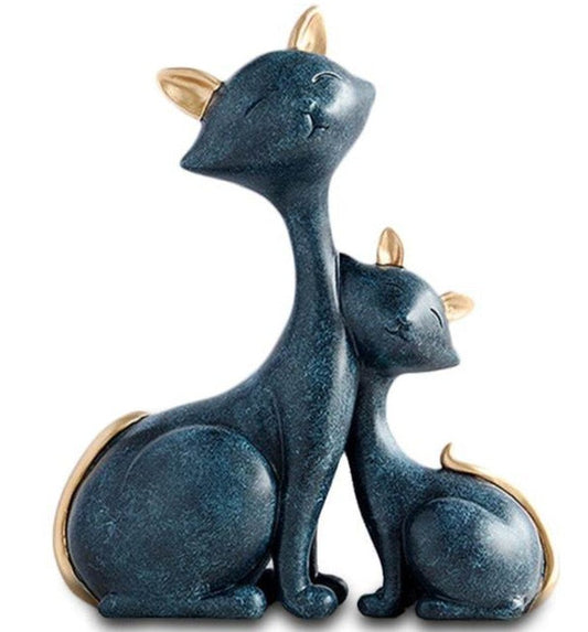 statue-chat-mum-son