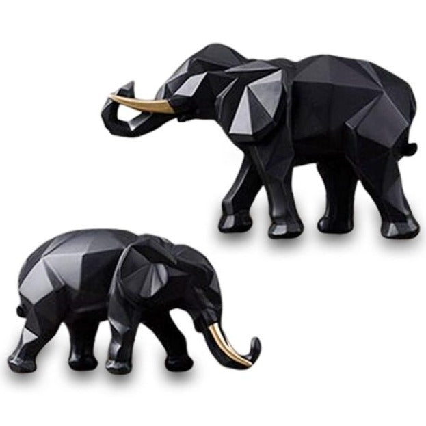 statue-origami-elephant-family