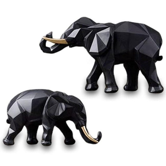 statue-origami-elephant-family