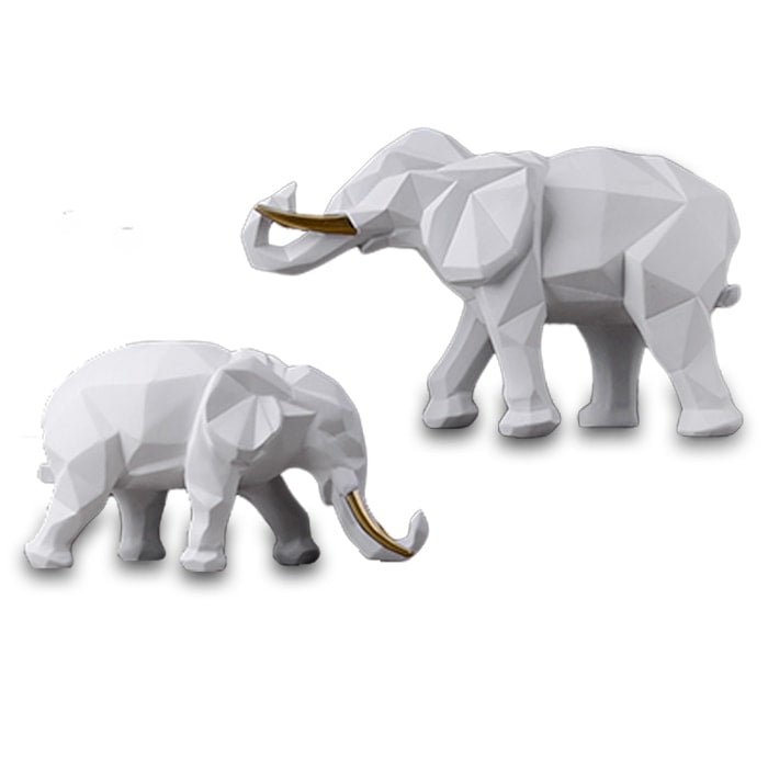 Statue Origami : Éléphant Family
