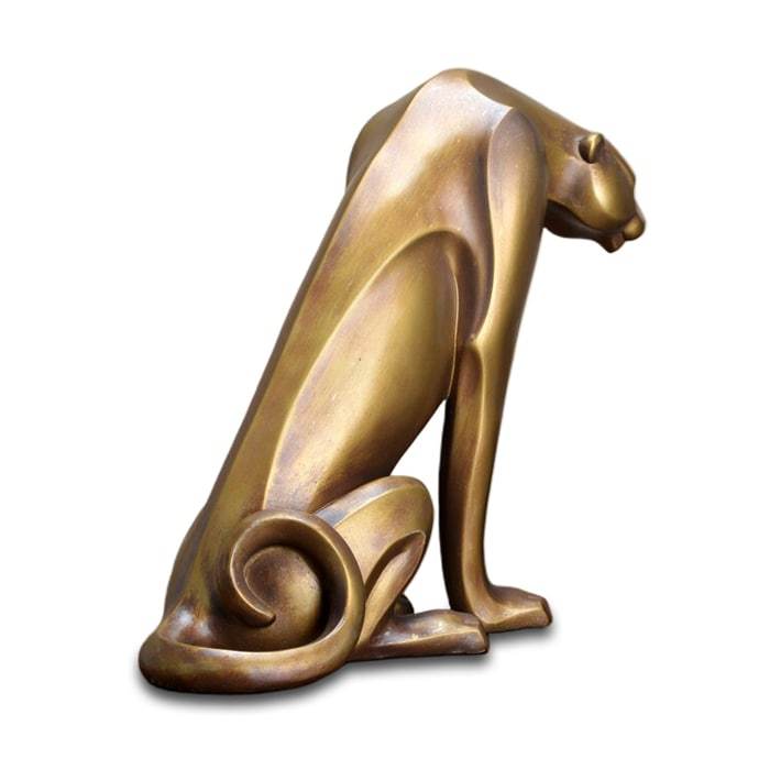 Guépard Sage — Statue Bronze