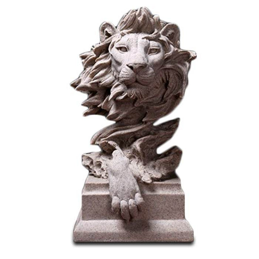 statue-tete-de-lion